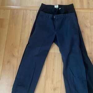 St. John's Bay Men's Black and Navy Chinos